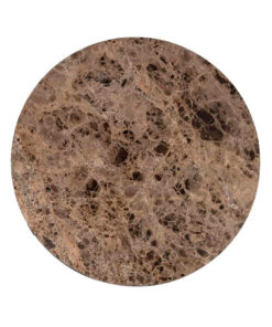 7215 - Coffee table Orion 60Ø brown emperador marble