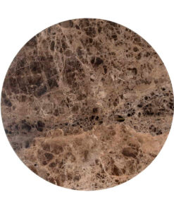 7216 - Coffee table Orion 80Ø brown emperador marble