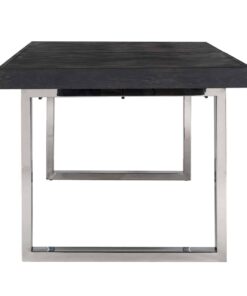 7410 - Dining table Blackbone silver with extension 195(265)