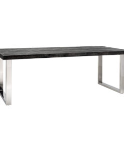 7412 - Dining table Blackbone silver 180