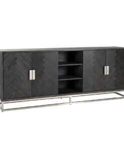 7416 - Sideboard Blackbone silver 4-doors + open space