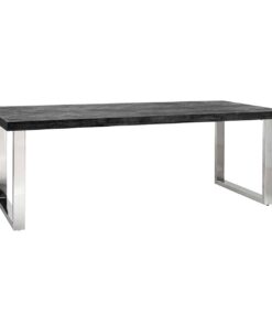 7419 - Dining table Blackbone silver 220