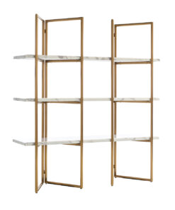 7257 - Display unit Lagrand 3-shelves faux marble